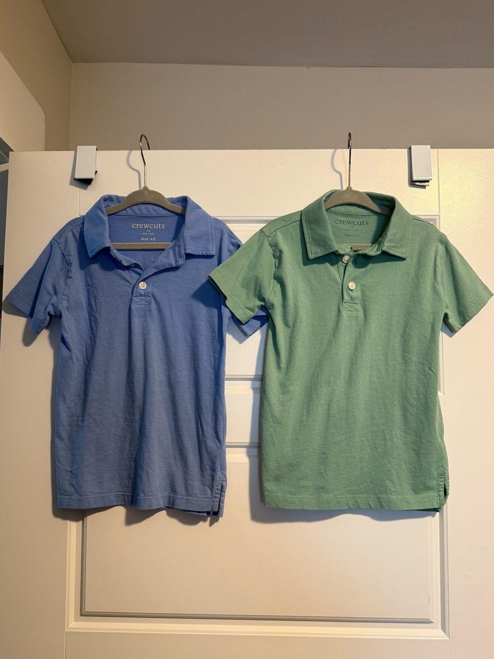 Crewcuts Boys' Short-Sleeve Polo Duo in Blue and Green